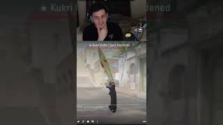 he definitely wasn’t ready for THAT animation 😵🔪 #csgo #rareknife #unboxclip #gameluck #virtualitems