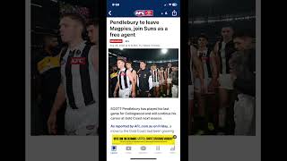 SCOTTY PENDLEBURY IS A SUN?! #foryou #afl #viral #fyp #news