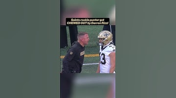 Darren Rizzi WENT OFF on Saints rookie punter Matthew Hayball 😮 #NFL #football #saints