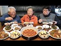 집밥 드시러오세요~! 얼큰한 소고기 해장국 먹방 (청계알 장조림, 두부조림, 도토리묵 무침) Beef Hangover Soup Mukbang / Korean Food Recipes