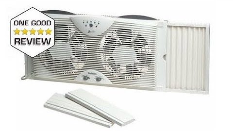 Holmes Dual 8" Blade Twin Window Fan with LED One Touch Thermostat Control – 5 Star Review