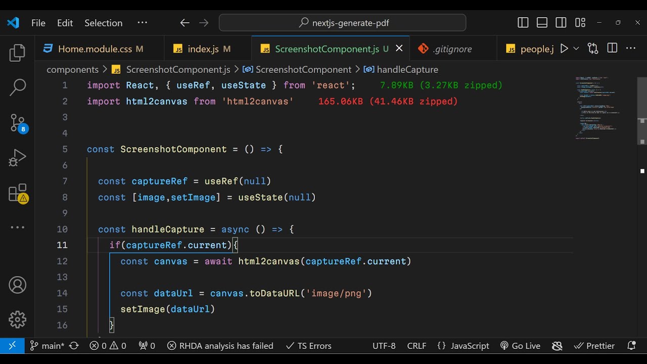 Next.js Html2canvas Example to Capture Webpage Screenshot as PNG Image ...