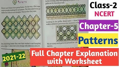Class-2 "Patterns" Chapter-5 NCERT Maths|| Full chapter explanation with worksheet