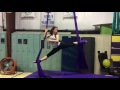 Julia performing Believer by Imagine Dragons on the aerial silks!