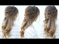 Romantic Half up Hairstyle Idea | Romantic Hairstyles | Braidsandstyles12