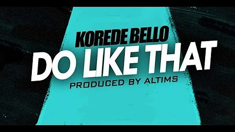 Korede Bello - Do Like That (Instrumental) Remake