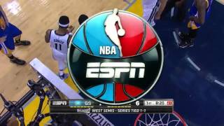 NBA, playoff 2015, Warriors vs. Grizzlies, Round 2, Game 3, Move 4, Klay Thompson, foul