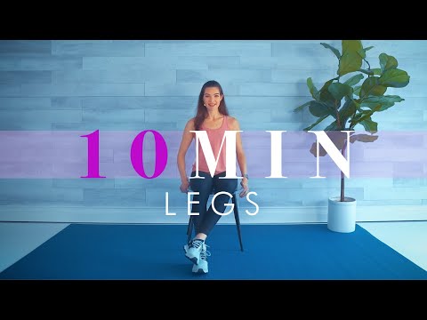 Chair Exercises for Seniors // 10 Minute Seated Workout for Legs & Lower Body