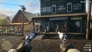 Red Dead Redemption 2 Free Roam Gameplay LIVE! Robbing Stores, Bounties, Hunting, Fishing! screenshot 4