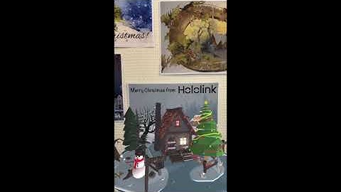 Augmented Reality Christmas Card created with Hololink