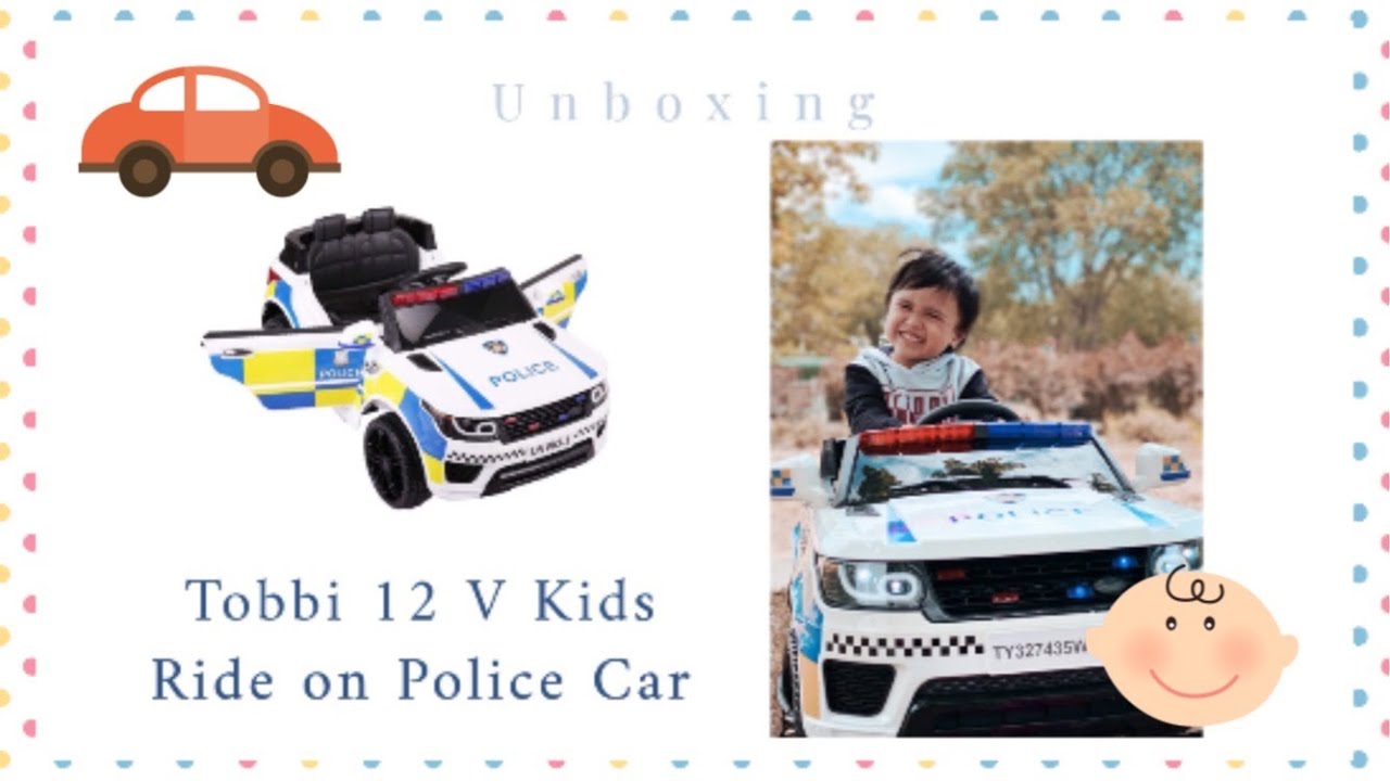 Full Detail: Honeyjoy By Costway Ride-On Police Car Unboxing And Assembly 2020 (Canada)