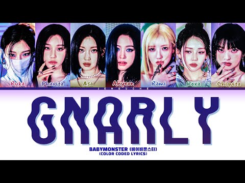 AI COVER BABYMONSTER 베이비몬스터 GNARLY Clean Edit Original KATSEYE Lyrics Color Coded Lyrics