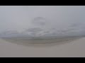 Rainy Beach by Waves, Pensacola Florida, VR 180 6k