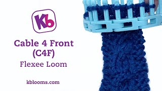 Cable 4 Front  on Flexee Loom (C4F)