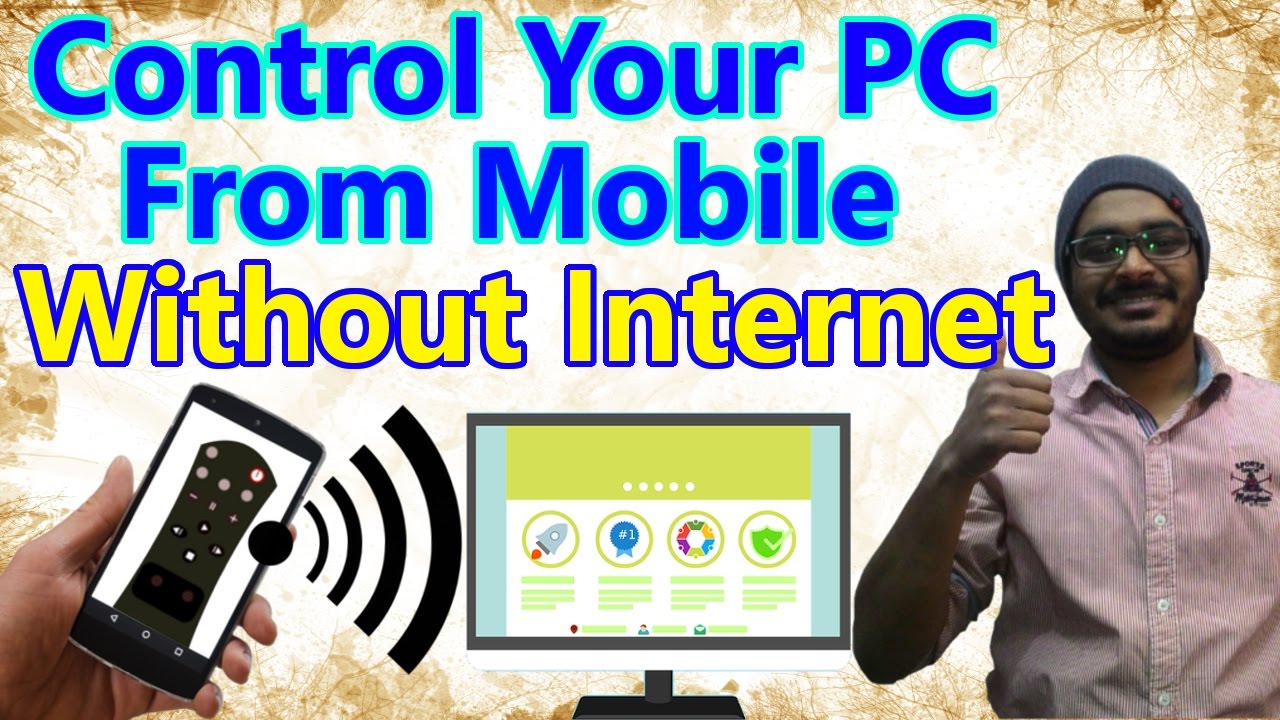 [Hindi] How to Control PC from Android or iPhone via WiFi Without ...