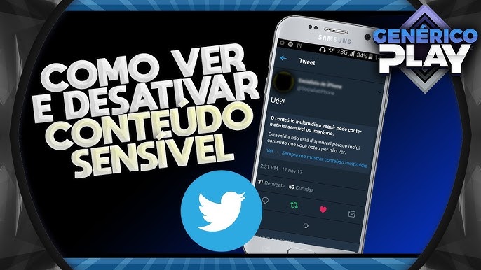 Como ver conteúdo impróprio no Twitter