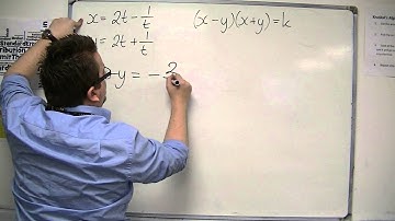 AQA Core 4 2.03b Converting from Parametric Equations to a Cartesian Equation p2