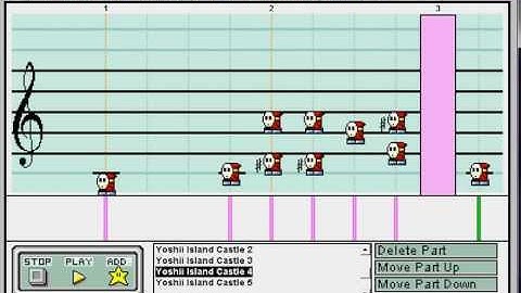Yoshii Island Castle on Mario Paint