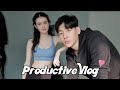 Trying a healthy lifestyle + workout | 외국인여친과 하루만!! 건강챙겨봤습니다ㅋㅋ