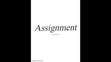 HOW TO PRONOUNCE ASSIGNMENT? (CORRECTLY)