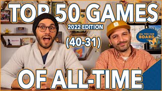 Top 50 BEST Board Games of All-Time | 2022 Edition | 40-31