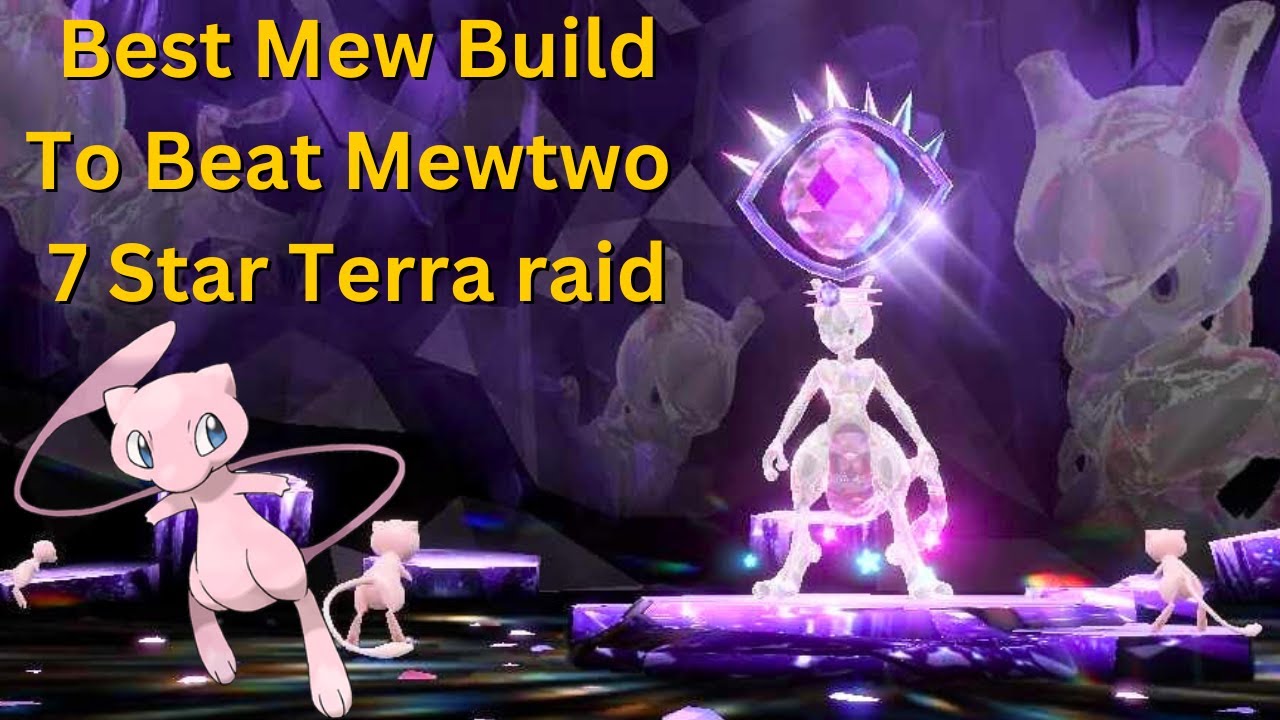 ⭐ Pokemon Scarlet and Violet ⭐ MEWTWO ⭐ ☄️ SHINY OR NON SHINY TERA RAID  BUILD ☄️