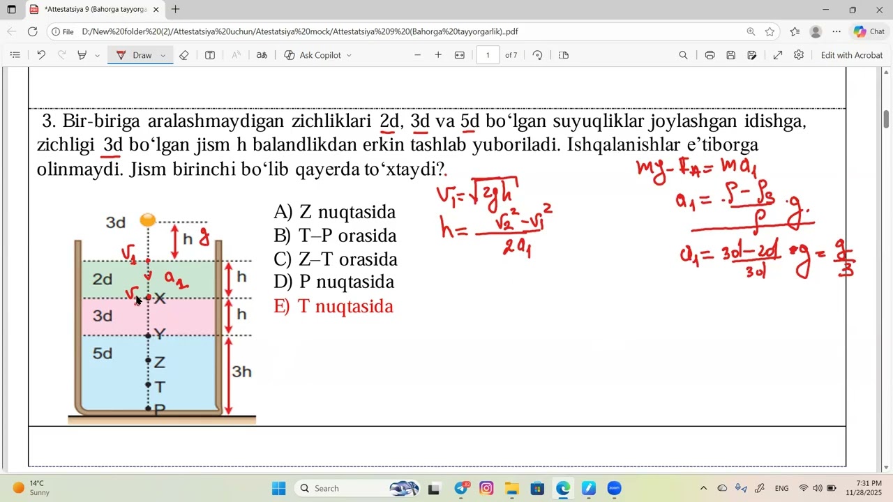 Attestatsiya 9 (Bahorga tayyorgarlik)