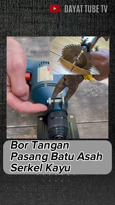 Cara Modif Bor Tangan Jadi Gerinda Serkel Dan Asah