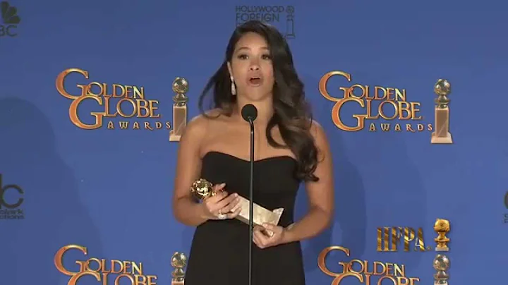Gina Rodriguez - Pressroom - Golden Globes 2015