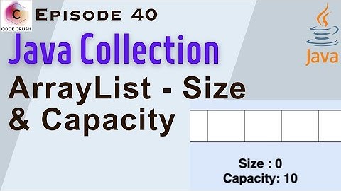 ArrayList Size Capacity | ArrayList In Java | List | Collection Framework In java