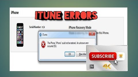 How to fix iTunes error 4005