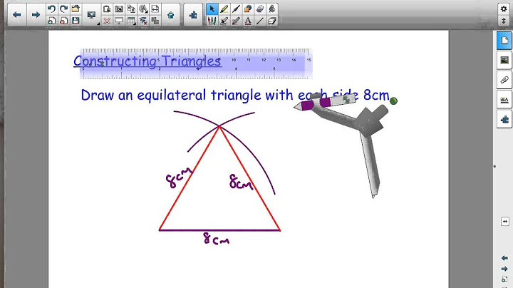 Constructing equilateral triangles and 60 degree angles