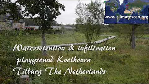 Waterretention & infiltration playground Koolhoven Tilburg The Netherlands