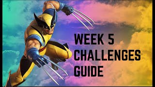ALL WEEK 5 CHALLENGES GUIDE IN 3 MINUTES (SEASON 4 CHAPTER 2)