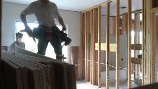 Hanging Drywall | 5/8 Gypsum board type X 12’ by 54”