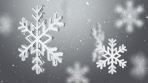 Snowflake Background | Motion Graphics