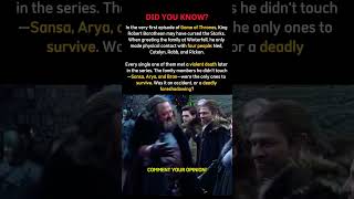 Every Stark King Robert Touched Ended Up Dying in Game of Thrones!