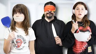 ΔΕΝ ΒΛΕΠΩ ΔΕΝ ΜΙΛΑΩ ΔΕΝ ΑΚΟΥΩ TikTok Trend !!! deaf, mute & blind cooking challenge