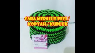 Tutorial Merajut membuat peci atau kupluk untuk anak kecil