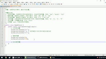 Java语法 017 常量的打印输出