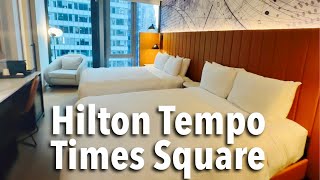 Hilton Tempo Times Square Room Tour - NYC Hotel Review + Room & Views