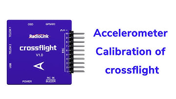 Accelerometer Calibration of crossflight
