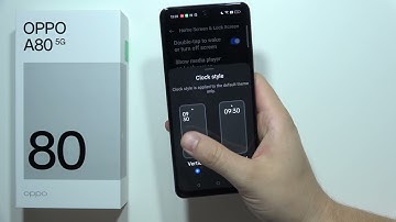 OPPO A80 5G: How to Change Lock Screen Clock