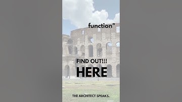FORM FOLLOWS FUNCTION. WHAT DOES THAT MEAN?