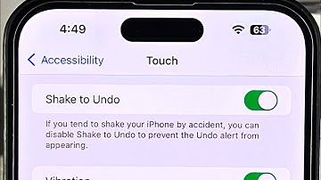 How to enable or disable shake to undo on iPhone
