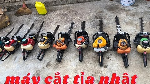 máy cắt tỉa hàng rào nhật bãi - loại máy cắt 2 lưỡi - động cơ máy mitsu - maru I cửa hàng việt anh
