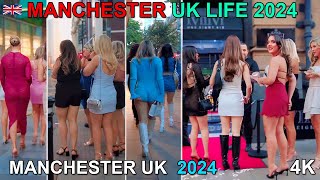 Manchester UK -  #life #manchester #walkingtour 4K