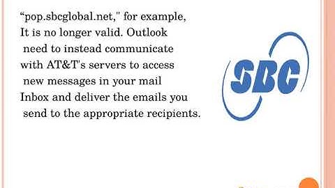How do I setup outlook for SbcGlobal net