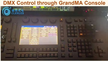 How to do DMX control for 360 degree led pixel tube led controller with GrandMA lighting console