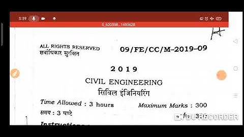 Civil Engineering Optional Paper (BPSC) 65Th #65th_Bpsc_civil_engineering_optional